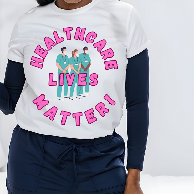 Healthcare Lives Matter T-shirt, black