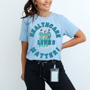 Healthcare Lives Matter T-shirt, blue