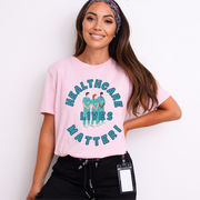 Healthcare Lives Matter T-shirt, pink