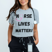 Nurse lives matter shirt, grey