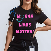 Nurse lives matter shirt, black