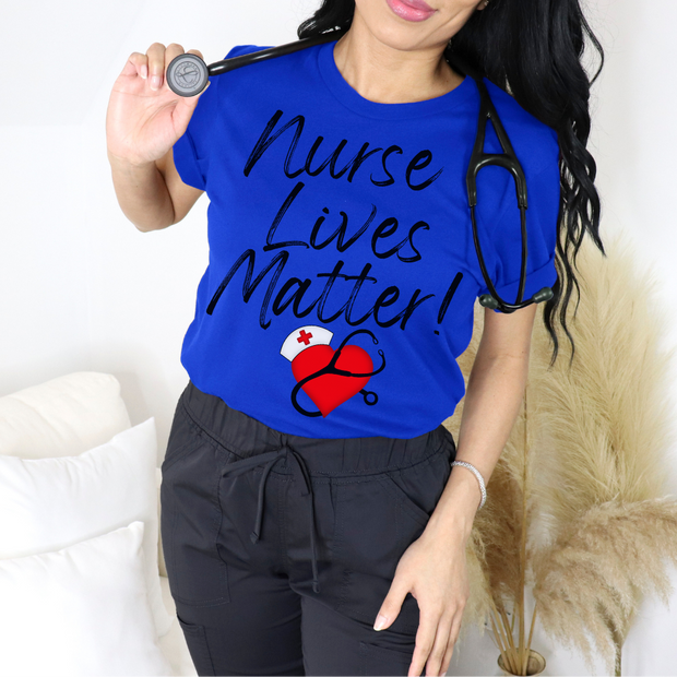 Nurse lives matter shirt, royal, nurse shirt
