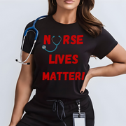 Nurse lives matter shirt, black