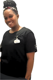 black scrub top front