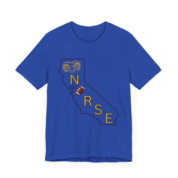 Calfornia Nurse Football T-shirt - VanessaRae