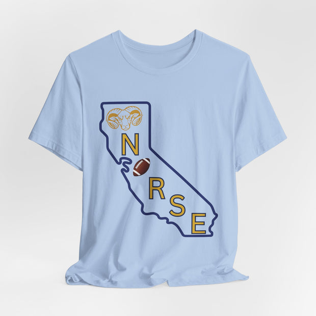 Calfornia Nurse Football T-shirt - VanessaRae