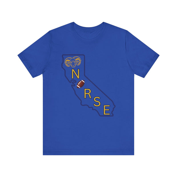 Calfornia Nurse Football T-shirt - VanessaRae