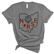 Cincinnati Ohio Nurse Football Tshirt - VanessaRae