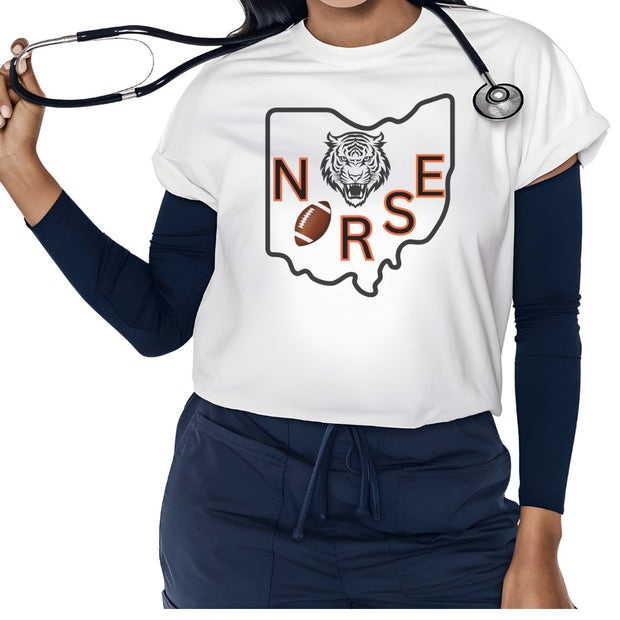 Cincinnati Ohio Nurse Football Tshirt - VanessaRae