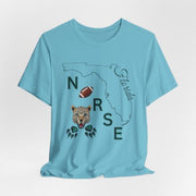 Florida Nurse Football T-shirt - VanessaRae