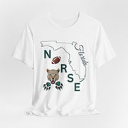 Florida Nurse Football T-shirt - VanessaRae