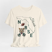 Florida Nurse Football T-shirt - VanessaRae