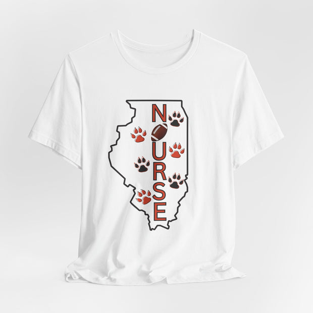 Illinois Nurse Football T-shirt - VanessaRae