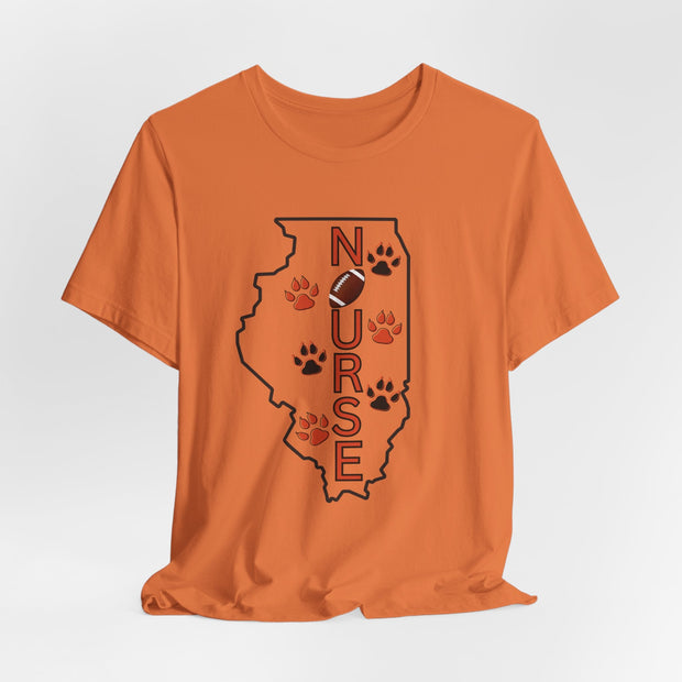 Illinois Nurse Football T-shirt - VanessaRae