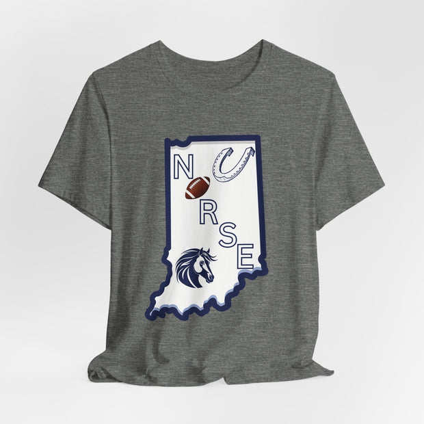 Indiana Nurse Football T-shirt - VanessaRae