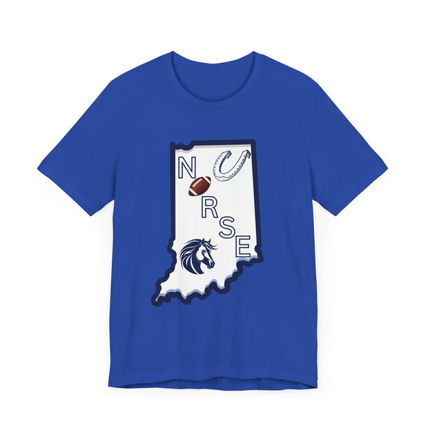 Indiana Nurse Football T-shirt - VanessaRae