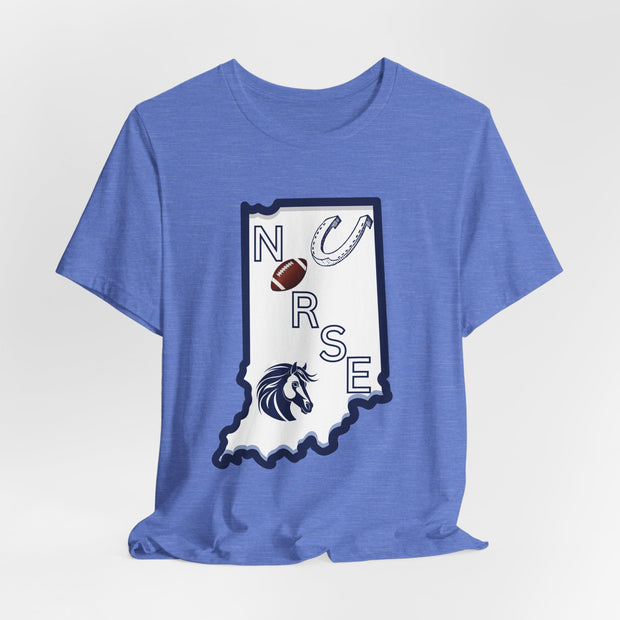 Indiana Nurse Football T-shirt - VanessaRae