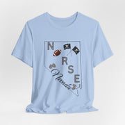 Nevada Nurse Football T-shirt - VanessaRae