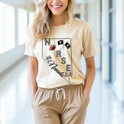 Nevada Nurse Football T-shirt - VanessaRae