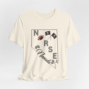 Nevada Nurse Football T-shirt - VanessaRae