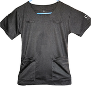 black scrub top front