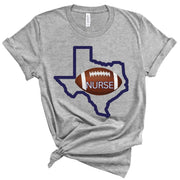 Texas Nurse Football Tshirt - VanessaRae