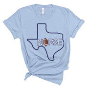 Texas Nurse Football Tshirt - VanessaRae