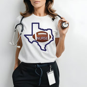 Texas Nurse Football Tshirt - VanessaRae