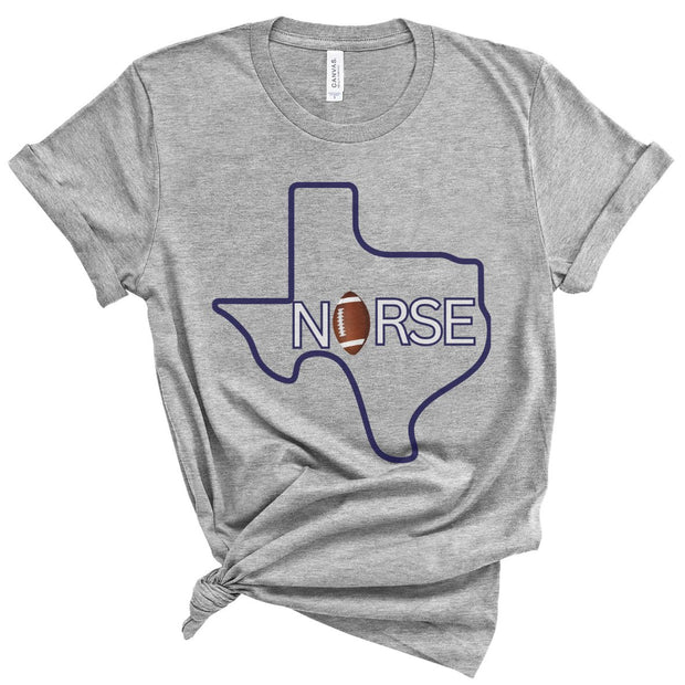 Texas Nurse Football Tshirt - VanessaRae