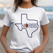 Texas Nurse Football Tshirt - VanessaRae