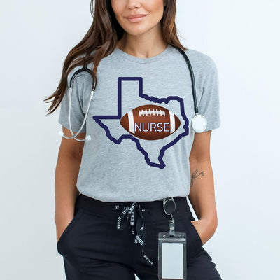 Texas Nurse Football Tshirt - VanessaRae