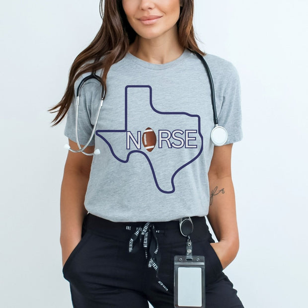 Texas Nurse Football Tshirt - VanessaRae