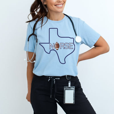 Texas Nurse Football Tshirt - VanessaRae